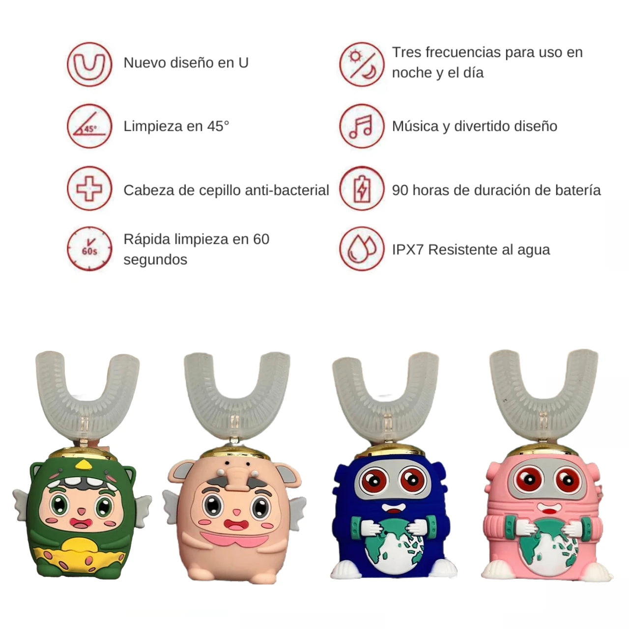 CEPILLO ELECTRICO PREMIUM PARA NIÑOS + CREMA DE DIENTES EN ESPUMA + ENVÍO GRATIS 🎁