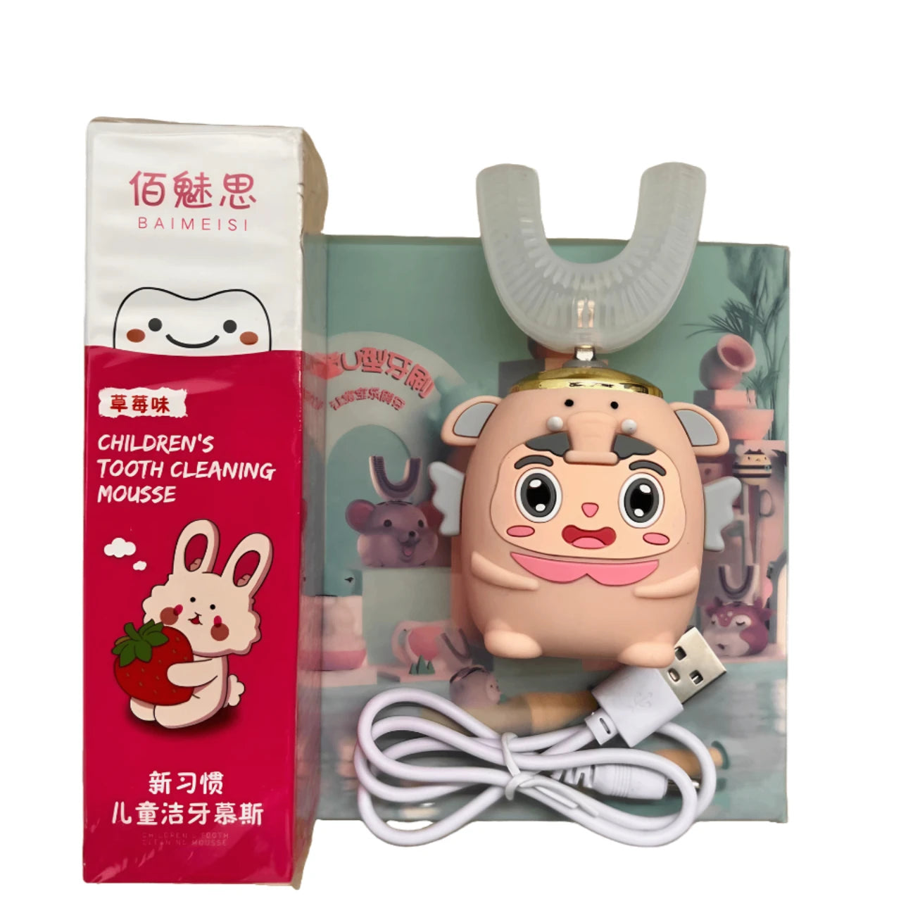 CEPILLO ELECTRICO PREMIUM PARA NIÑOS + CREMA DE DIENTES EN ESPUMA + ENVÍO GRATIS 🎁