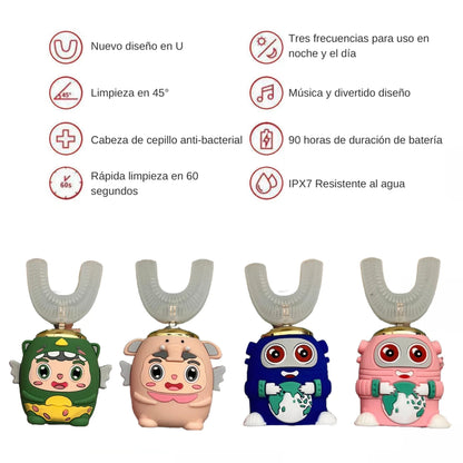 CEPILLO ELECTRICO PREMIUM PARA NIÑOS + CREMA DE DIENTES EN ESPUMA + ENVÍO GRATIS 🎁
