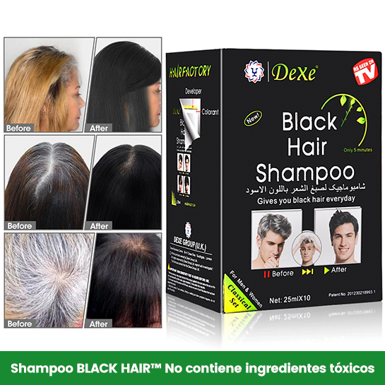 SHAMPOO NATURAL CUBRE CANAS - CADA CAJA TIENE UNA DURACIÓN DE 5 A 10 MESES - ENVÍO GRATIS